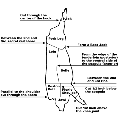 Pork Parts Diagram